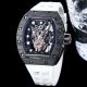 Top replica Richard Mille RM66 Tourbillon Black CarbonTPT Carbon fiber case Men's leather strap (3)_th.jpg